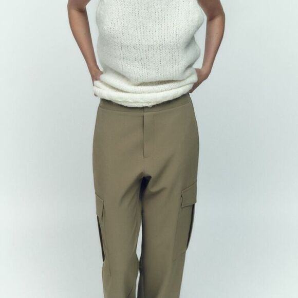 STRAIGHT LEG CARGO PANTS - Picture 6 of 10